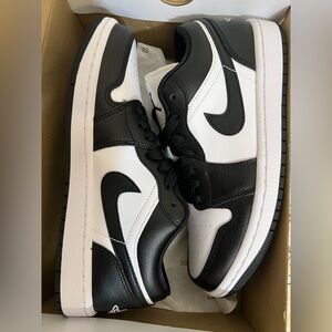 Women’s Air Jordan 1 Low – Size 7.5, White/Black, Brand New w/ Box